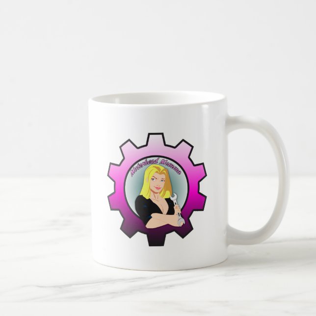 Motorhead Momma - Blondine Kaffeetasse (Rechts)
