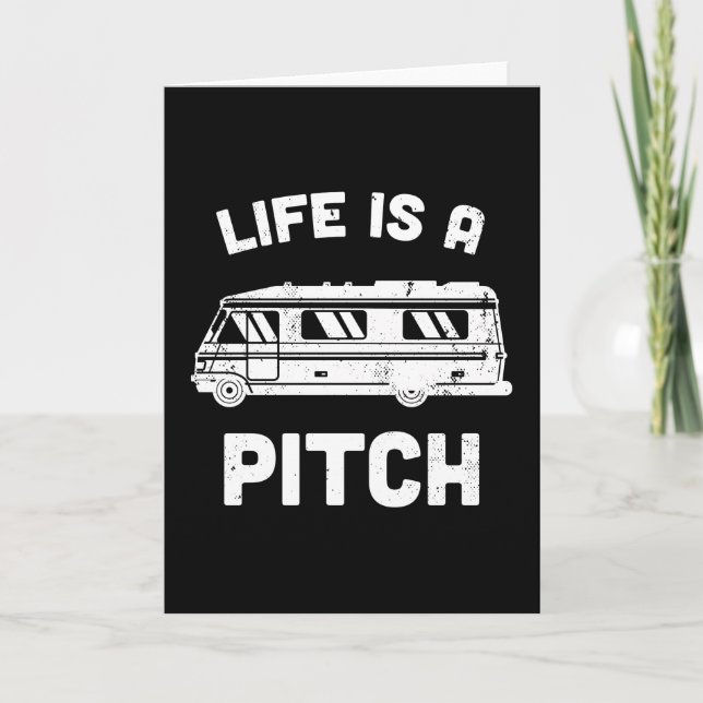 Motorhome Campervan RV Camping Geschenk Karte (Vorderseite)