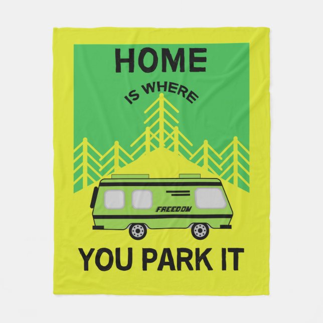 Motorhome-Camping | CAMPING | RV Tasse Fleecedecke (Vorderseite)