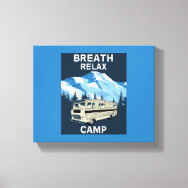 Motorhome RV | Camper | Reisebus | Retro-Tasse Leinwanddruck