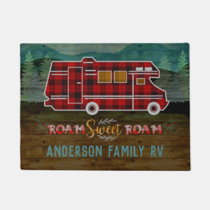 Motorhome RV Camper Travel Van Rustic Personalized Fußmatte