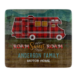 Motorhome RV Camper Travel Van Rustic Personalized Schneidebrett