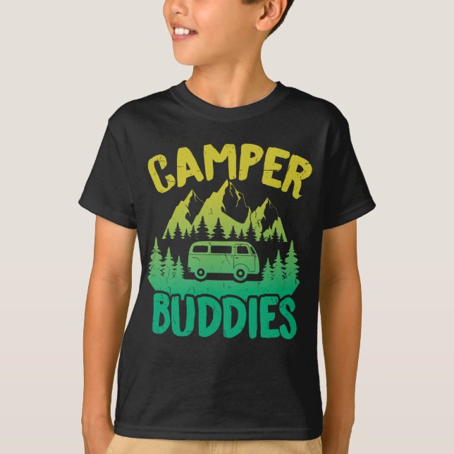 Motorhome RV Camping Camper Buddies Camper Van T-Shirt (Vorderseite)