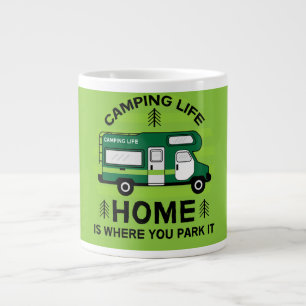 Motorhome RV Motorhome Camping Life Latte Tass Jumbo-Tasse