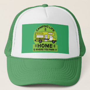 Motorhome RV Motorhome Camping Life Latte Tass Truckerkappe