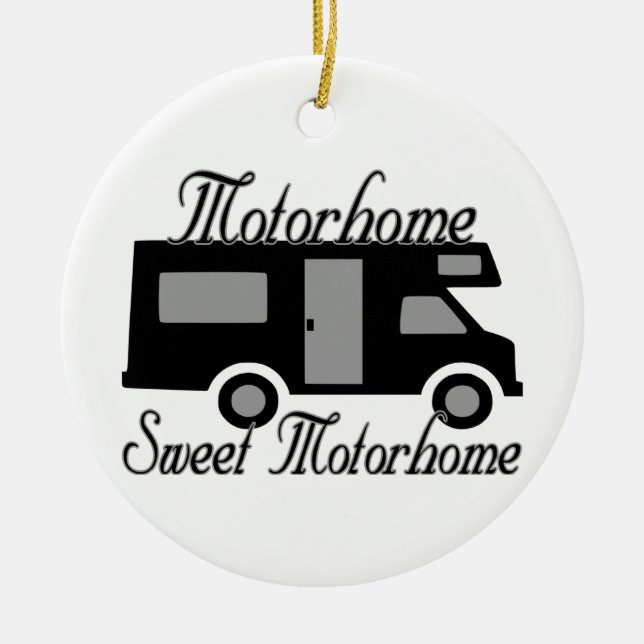 Motorhome süßes Motorhome RV Keramikornament (Vorne)