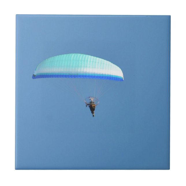 Motorisierter Paraglider Fliese (Vorderseite)