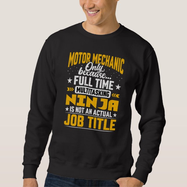 Motormechanik Sweatshirt (Vorderseite)