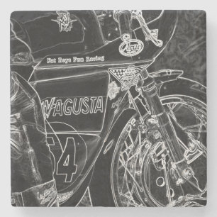 Motorrad-1-Küste Steinuntersetzer