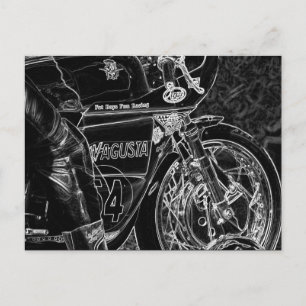 Motorrad 1 pccna postkarte