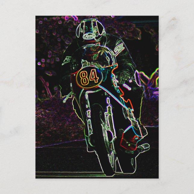 Motorrad 2 pcca postkarte (Vorderseite)