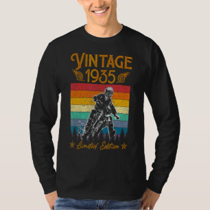 Motorrad 87. Geburtstag Männer Vintag 1935 Biker M T-Shirt