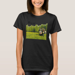 Motorrad-Abenteuer Bike Bäume und Blume T-Shirt