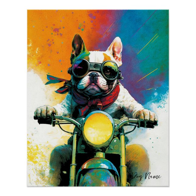 Motorrad - Anime French Bulldog 2001 Poster (Vorderseite)