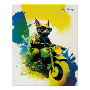 Motorrad - Anime French Bulldog 2007 Poster