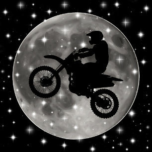 Motorrad auf dem Mond Motorcross Sport Krawatte