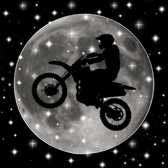 Motorrad auf dem Mond Motorcross Sport Krawatte (Von Creator hochgeladen)