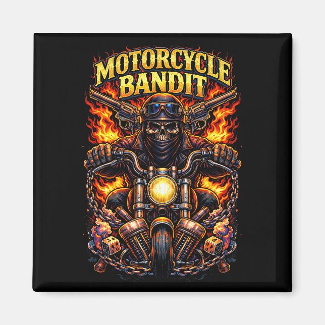Motorrad-Bandit Magnet (Vorne)