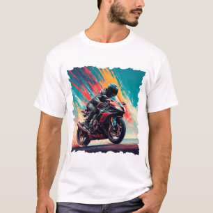 Motorrad bei hoher Geschwindigkeit T-Shirt