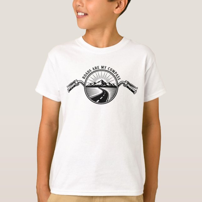 Motorrad-Bergstraße T-Shirt (Vorderseite)