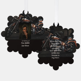 Motorrad-Biker-Andenken Ornament Karte