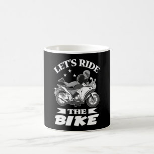 Motorrad-Biker-Fahrrad Frauen Vintage-Geschenkidee Kaffeetasse