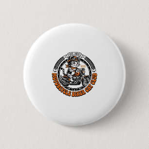 Motorrad Biker Katze Haustier Liebhaber Shirt Kuns Button