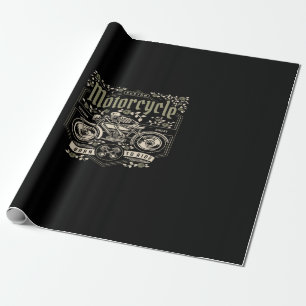 Motorrad Born to Ride Geschenkpapier