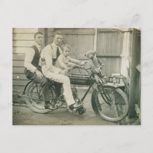 Motorrad-Boys Postkarte