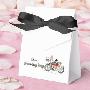 Motorrad Braut und Bräutigam Hochzeit Geschenkschachtel