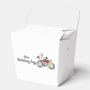 Motorrad Braut und Bräutigam Hochzeit Geschenkschachtel