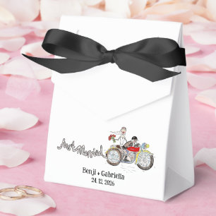 Motorrad Braut und Bräutigam Hochzeit Geschenkschachtel