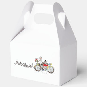Motorrad Braut und Bräutigam Hochzeit Geschenkschachtel