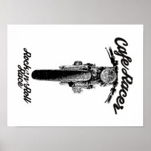 Motorrad-Café-Renner Poster