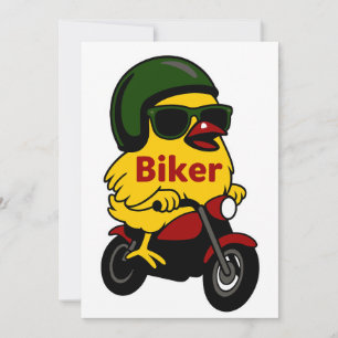 Motorrad Chick Biker Einladung
