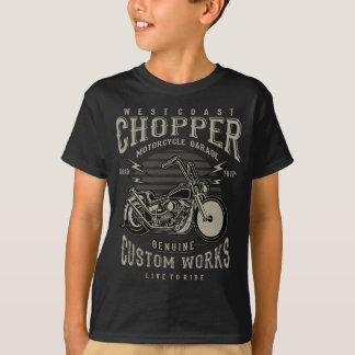 Motorrad-Chopper an der Westküste T-Shirt