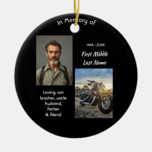 Motorrad-Chopper-Andenken Keramik Ornament