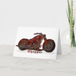 Motorrad-Chopper Karte