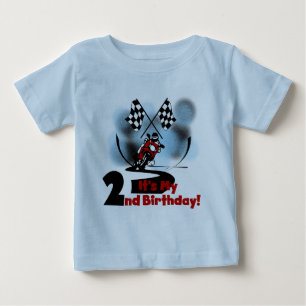 Motorrad, das 2. Geburtstags-T-Shirts und Baby T-shirt