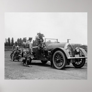 Motorrad des Marine Corps, 1920er Poster