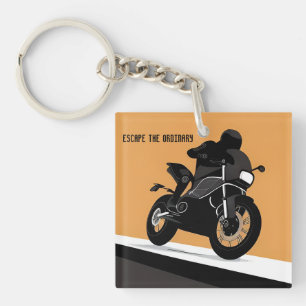 Motorrad-Design für Biker und Fahrer Schlüsselanhänger