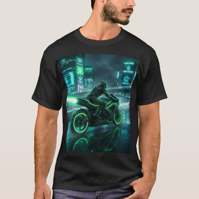 Motorrad Designed T-Shirt (Vorderseite)
