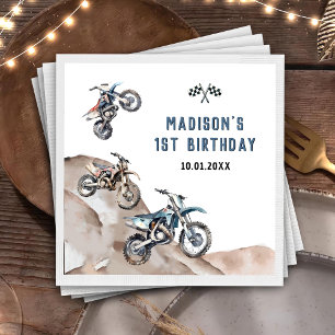Motorrad-Dirt Bike Geburtstagsparty Napkins Serviette