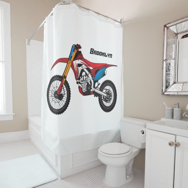 Motorrad Duschvorhang (Beispiel)