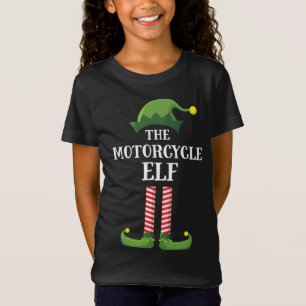 Motorrad Elf Matching Familie Gruppe Weihnachtsfei T-Shirt