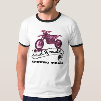 Motorrad Enduro wütend u. schlammig T-Shirt
