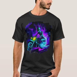 Motorrad fahren Dirt Bike im Weltraum Fahrrad T-Shirt