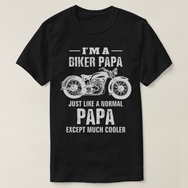 Motorrad Fahrrad Papa Bike Vater Großer Opa Gif T-Shirt (Design vorne)