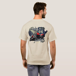 Motorrad-Fahrt auf der historischen Route 66 Road T-Shirt