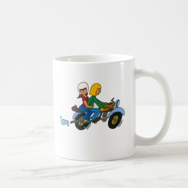 Motorrad-Fahrt Tasse (Rechts)